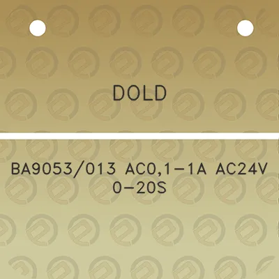 dold-ba9053013-ac01-1a-ac24v-0-20s