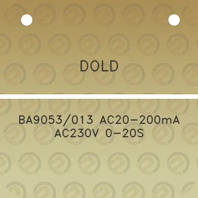 dold-ba9053013-ac20-200ma-ac230v-0-20s