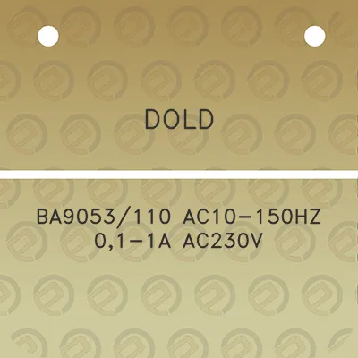 dold-ba9053110-ac10-150hz-01-1a-ac230v