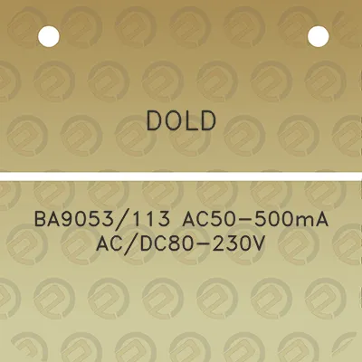 dold-ba9053113-ac50-500ma-acdc80-230v