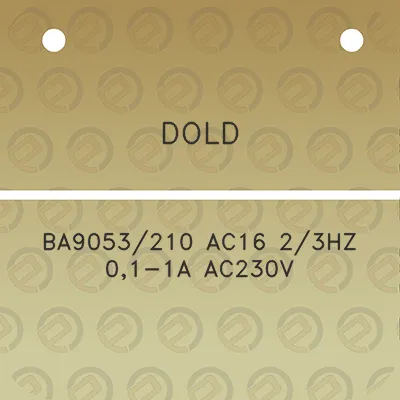 dold-ba9053210-ac16-23hz-01-1a-ac230v