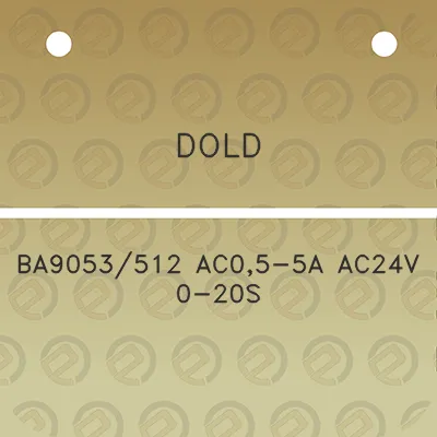 dold-ba9053512-ac05-5a-ac24v-0-20s