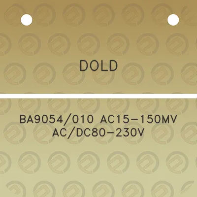 dold-ba9054010-ac15-150mv-acdc80-230v