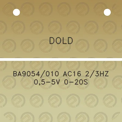 dold-ba9054010-ac16-23hz-05-5v-0-20s