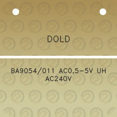 dold-ba9054011-ac05-5v-uh-ac240v