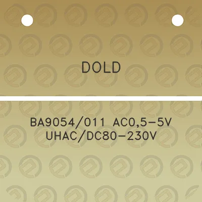 dold-ba9054011-ac05-5v-uhacdc80-230v