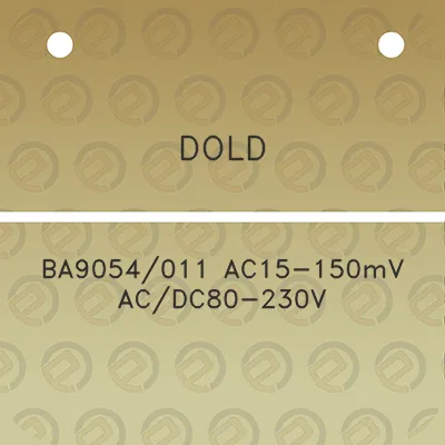 dold-ba9054011-ac15-150mv-acdc80-230v