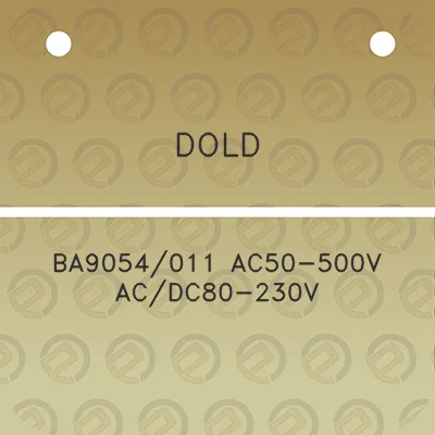 dold-ba9054011-ac50-500v-acdc80-230v