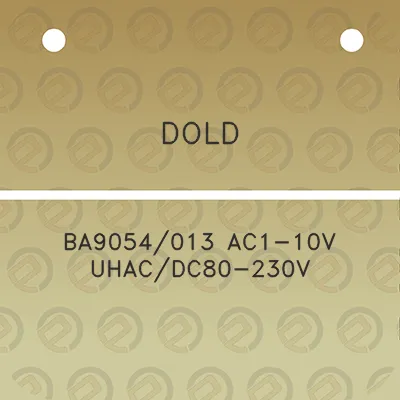 dold-ba9054013-ac1-10v-uhacdc80-230v