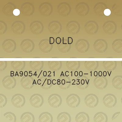 dold-ba9054021-ac100-1000v-acdc80-230v