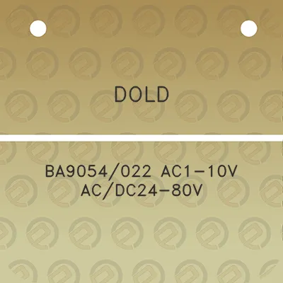 dold-ba9054022-ac1-10v-acdc24-80v