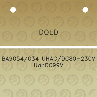 dold-ba9054034-uhacdc80-230v-uandc99v