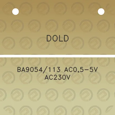 dold-ba9054113-ac05-5v-ac230v