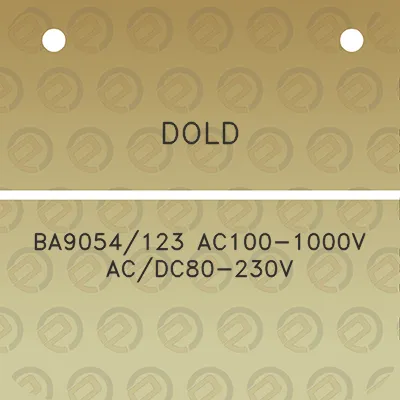 dold-ba9054123-ac100-1000v-acdc80-230v