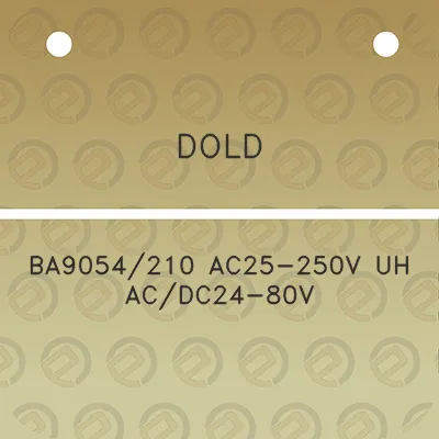 dold-ba9054210-ac25-250v-uh-acdc24-80v