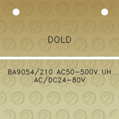 dold-ba9054210-ac50-500v-uh-acdc24-80v