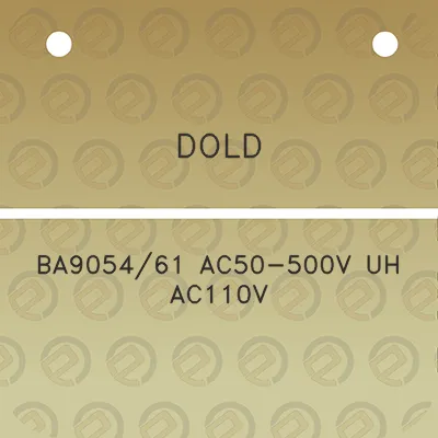 dold-ba905461-ac50-500v-uh-ac110v