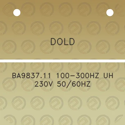 dold-ba983711-100-300hz-uh-230v-5060hz