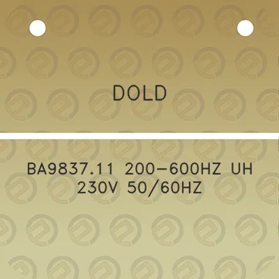 dold-ba983711-200-600hz-uh-230v-5060hz