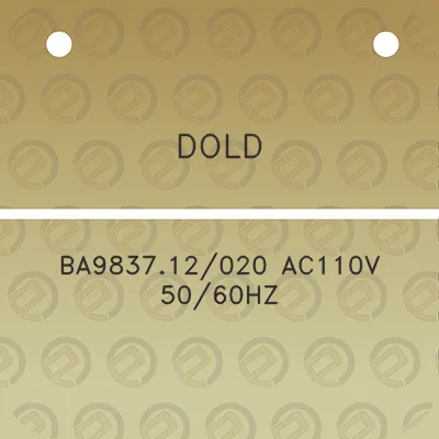 dold-ba983712020-ac110v-5060hz