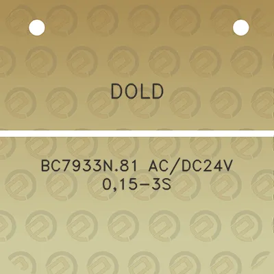 dold-bc7933n81-acdc24v-015-3s