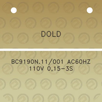 dold-bc9190n11001-ac60hz-110v-015-3s