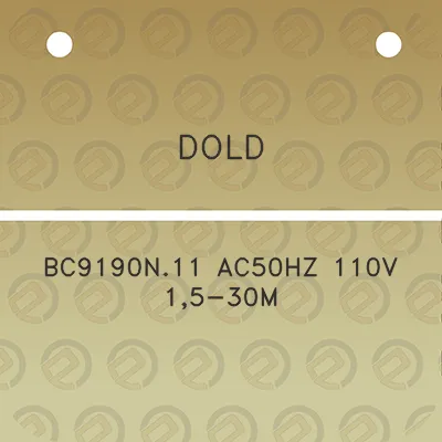 dold-bc9190n11-ac50hz-110v-15-30m