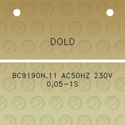 dold-bc9190n11-ac50hz-230v-005-1s