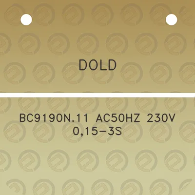 dold-bc9190n11-ac50hz-230v-015-3s