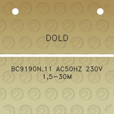 dold-bc9190n11-ac50hz-230v-15-30m