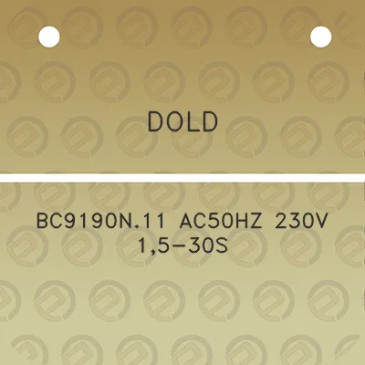 dold-bc9190n11-ac50hz-230v-15-30s