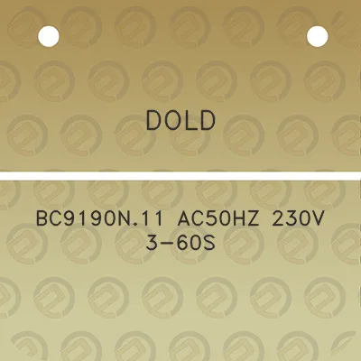 dold-bc9190n11-ac50hz-230v-3-60s