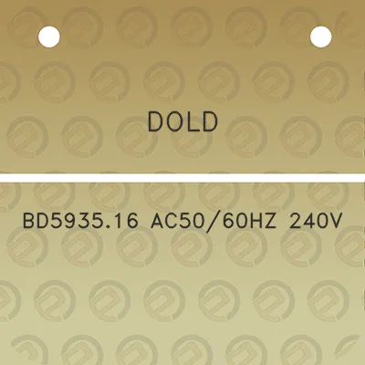 dold-bd593516-ac5060hz-240v