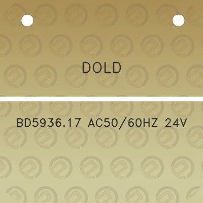 dold-bd593617-ac5060hz-24v