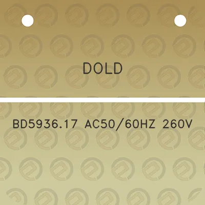 dold-bd593617-ac5060hz-260v