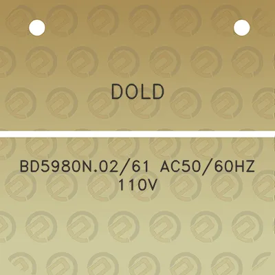 dold-bd5980n0261-ac5060hz-110v