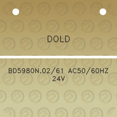 dold-bd5980n0261-ac5060hz-24v