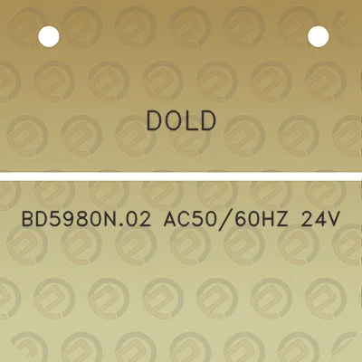 dold-bd5980n02-ac5060hz-24v