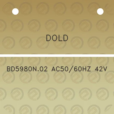 dold-bd5980n02-ac5060hz-42v