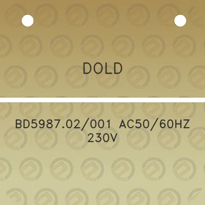 dold-bd598702001-ac5060hz-230v