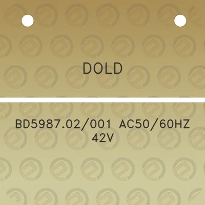 dold-bd598702001-ac5060hz-42v