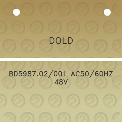 dold-bd598702001-ac5060hz-48v