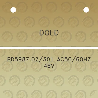 dold-bd598702301-ac5060hz-48v