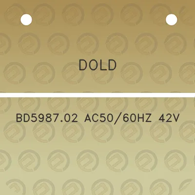 dold-bd598702-ac5060hz-42v