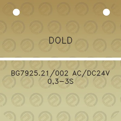 dold-bg792521002-acdc24v-03-3s