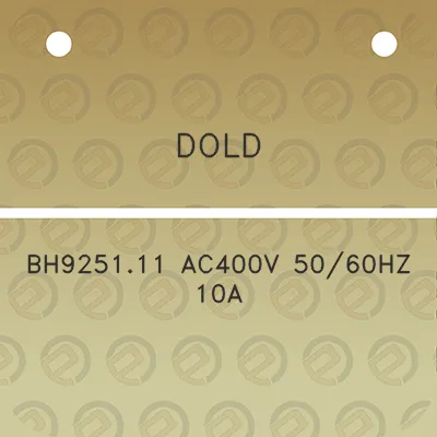 dold-bh925111-ac400v-5060hz-10a