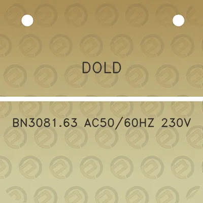 dold-bn308163-ac5060hz-230v