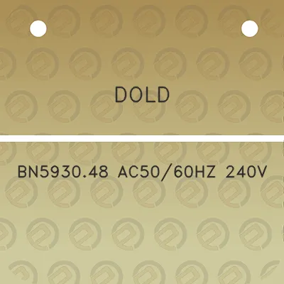 dold-bn593048-ac5060hz-240v