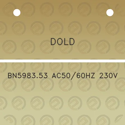 dold-bn598353-ac5060hz-230v