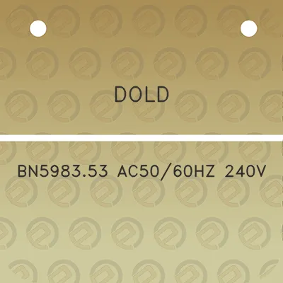 dold-bn598353-ac5060hz-240v